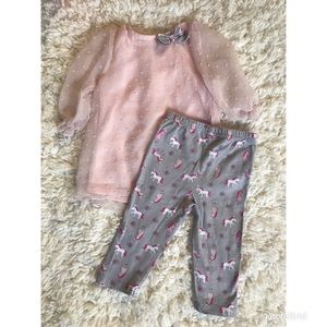 Rene Rofe Baby 12 mo Unicorn Outfit